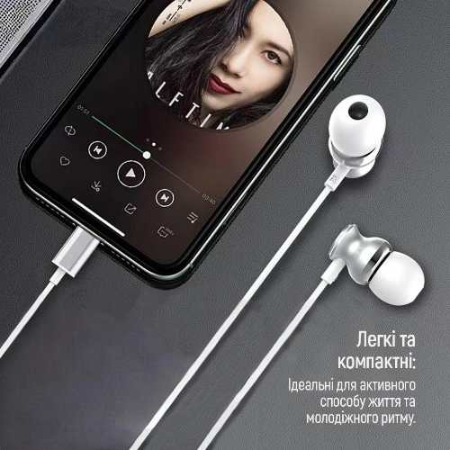 Навушники ColorWay Wired Earphone CW-WD03WT 3,5мм mini-jack білий Житомир - фото 8