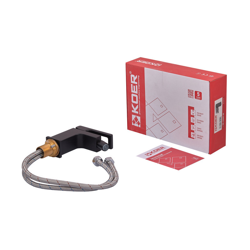 Змішувач для біде Koer KB-20009-05 (Колір чорний) (KR3505) Київ - фото 5