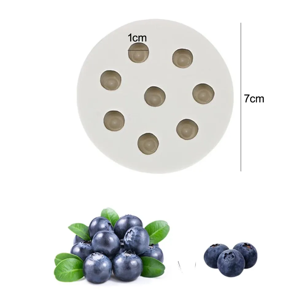 Молд силиконовый Голубика 70 мм серый Киев - изображение 5
