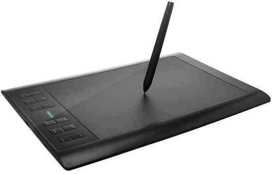 New_Графічний планшет Huion New 1060Plus + рукавичка ( Чорний ) Харьков