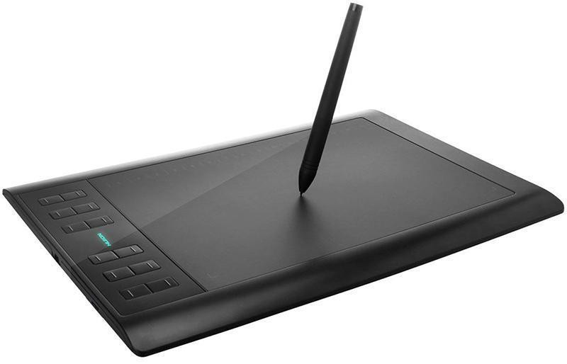 New_Графічний планшет Huion New 1060Plus + рукавичка ( Чорний ) Харьков - изображение 2