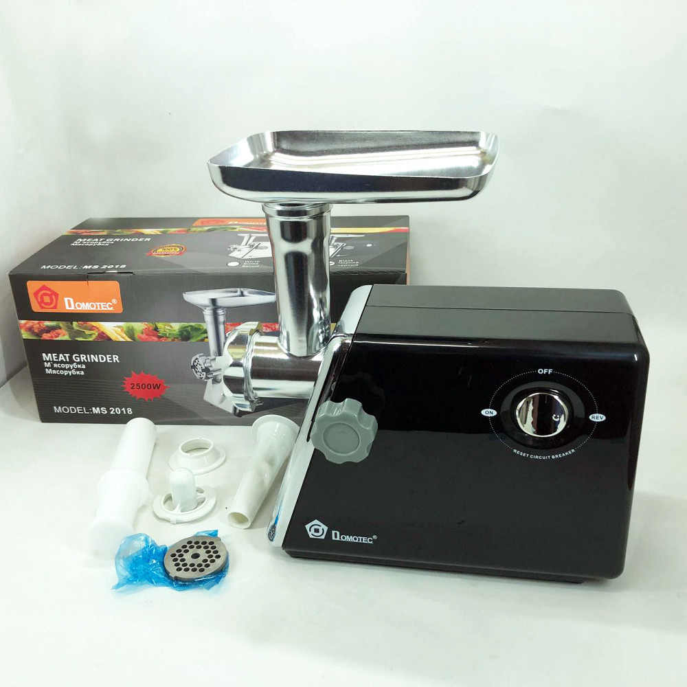 Мясорубки профессиональные Domotec, Лучшие мясорубки, Электро мясорубка-соковыжималка кухонная для дома WH-52 Львов - изображение 1