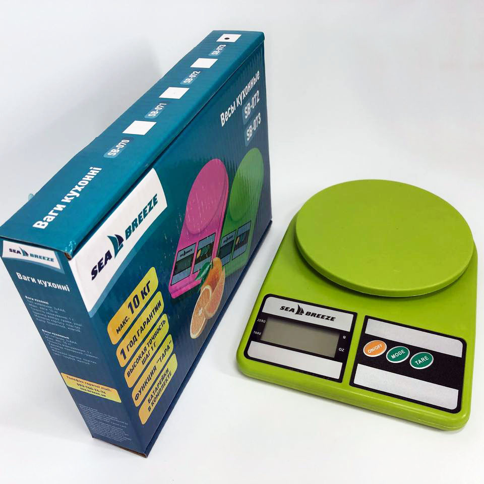 Кухонні ваги для зважування на батарейках SeaBreeze, Точні кухонні ваги Якісні зручні DP-85 Львів - фото 3