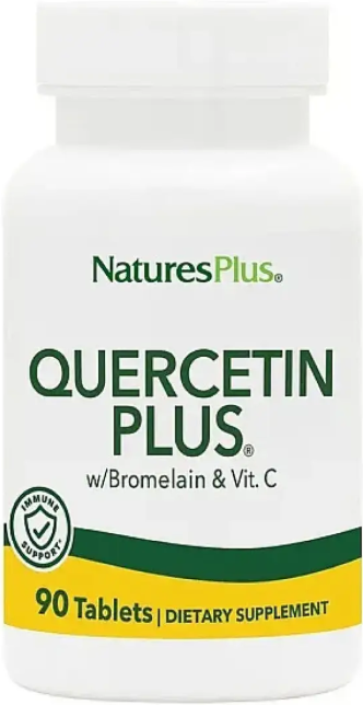 Кверцетин з бромелайном Natures Plus Quercetin + VIT C Bromelain 90 таб Київ - фото 1
