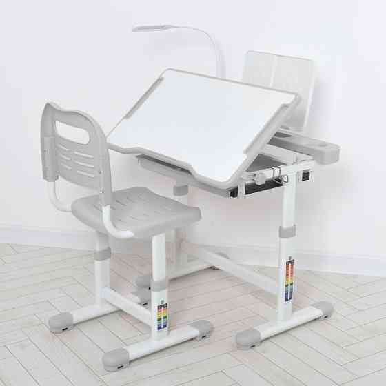 Парта M 5068-11 подставка для книги, лампа, серый Винница