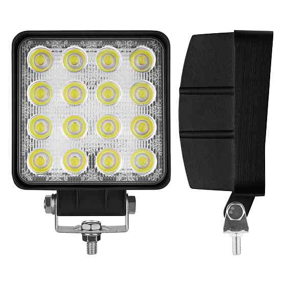 Фара світлодіодна Brevia Epistar white Flood 10-30V, 48W (16x3W), 3520Lm, 1шт Львів