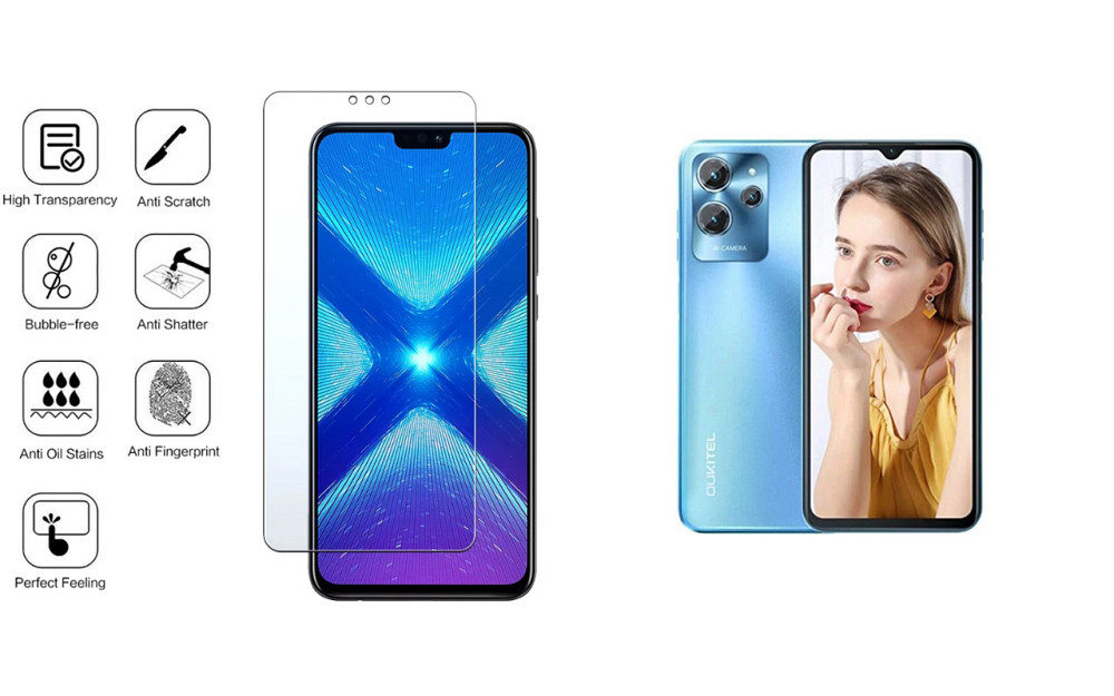 Захисне скло NeoGlass для Oukitel C32, Oukitel C32 Pro – надпрозоре та стійке Київ - фото 4