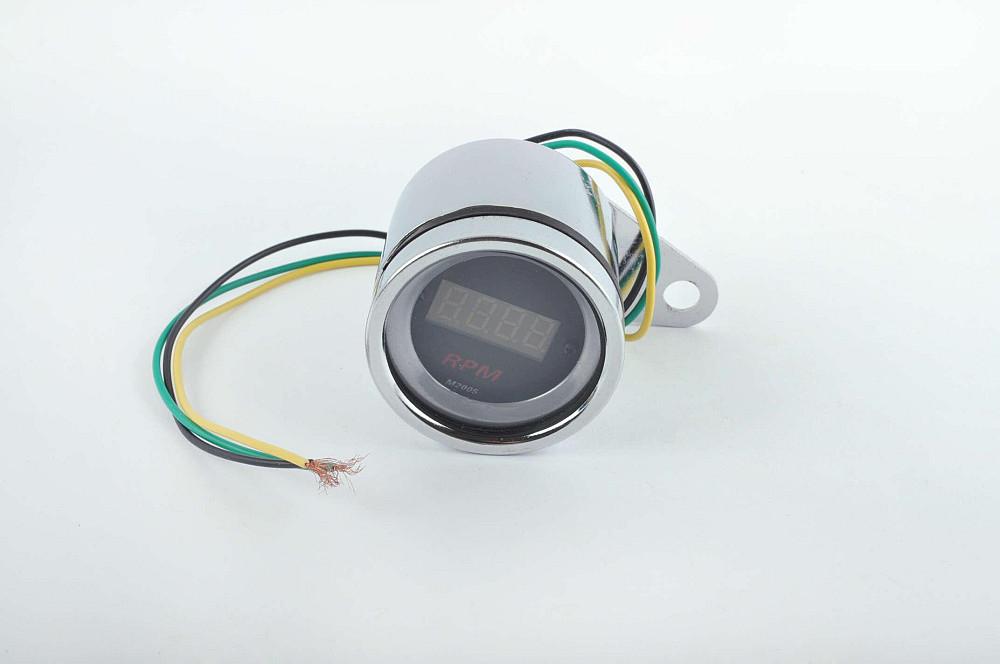 Тахометр виносний універсальний (цифровий, хром) (mod:MY-170) Київ - фото 1