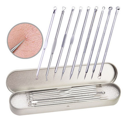 Набор инструментов для удаления угрей, очистки лица 9 шт Киев - изображение 1