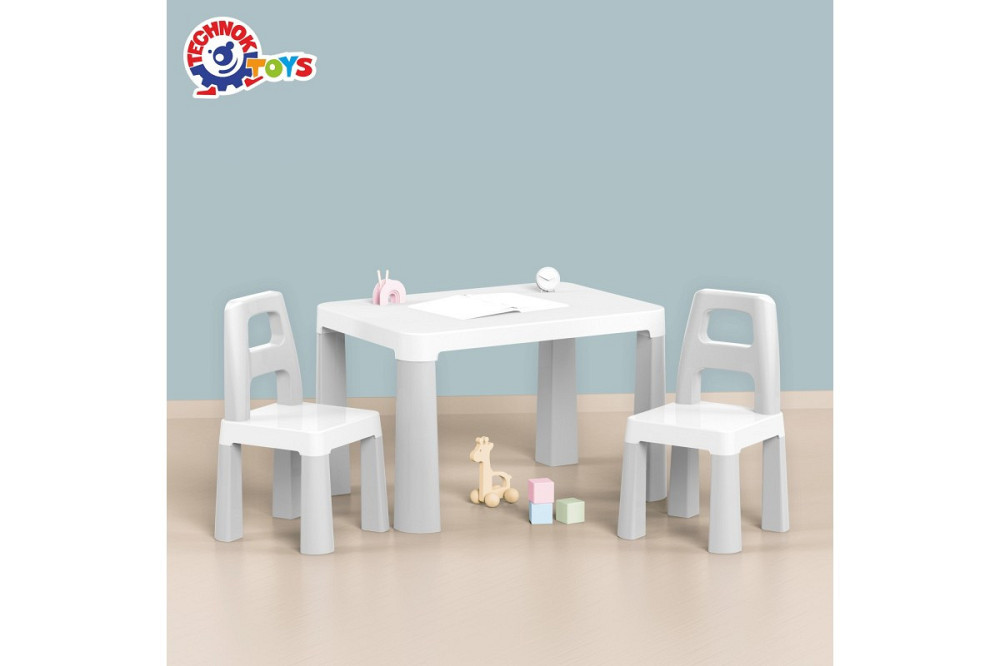 Дитячий стіл з двома стільцями ТехноK 0150 набір столик + стільчики для дітей Київ - фото 2