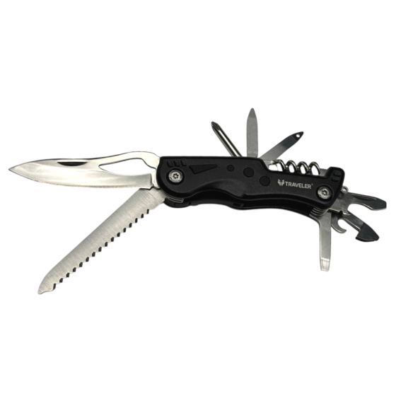 Мультитул швейцарський ніж Traveler M306 з ліхтариком Дніпро