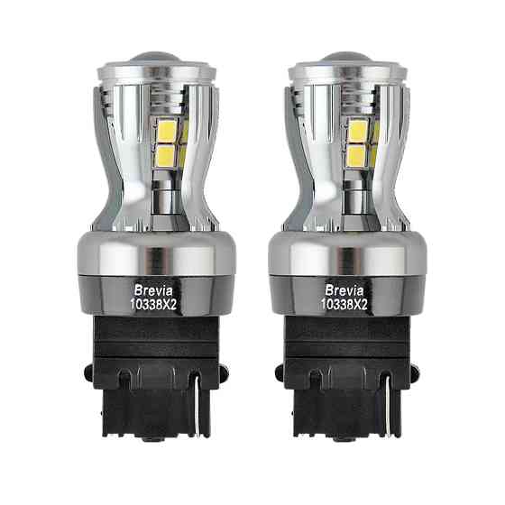 Автолампа Brevia PowerPro LED P27W (3156) 350Lm 14x2835SMD 12/24V CANbus, 2шт Львів