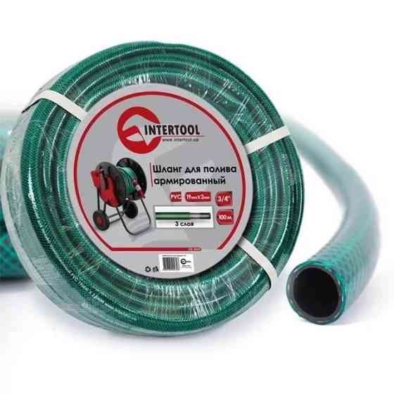 Шланг INTERTOOL GE-4047 для поливу 3-шари 3/4"армов.100м PVC Коломия