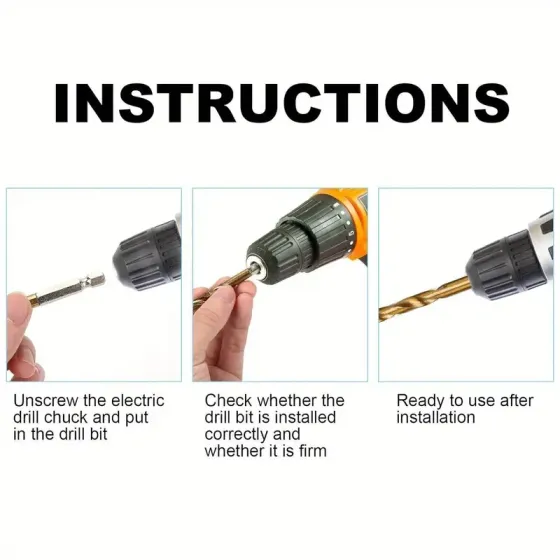 Набор сверл 99 шт спиральные HSS с титановым покрытием, 1.5–10 мм, для дерева, пластика, алюминия Киев