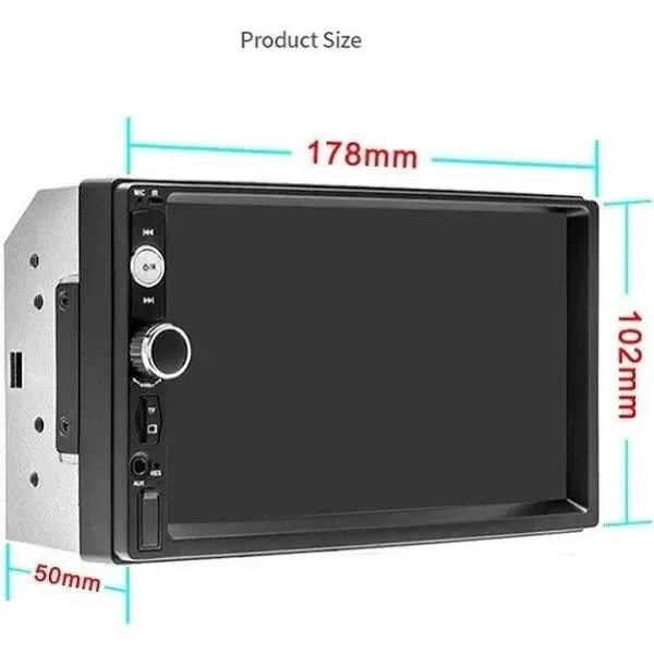 2Din автомагнітола MP5 7010B + BT: 7" сенсорний екран, Bluetooth, USB, AUX, FM 178 x 102 x 60 мм Одеса - фото 7