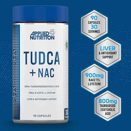 Комплекс для поддержки печени Applied Nutrition TUDCA + NAC 90 CAPSULES Луцк