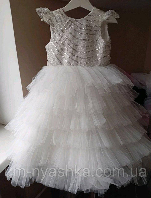 Платье Белое нарядное с блестками для девочки Кривой Рог - изображение 5
