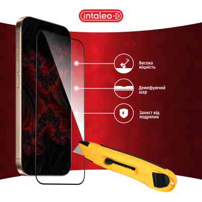 Скло захисне Intaleo Full Glue Apple iPhone 16 Pro Black (1283126593802) Вінниця