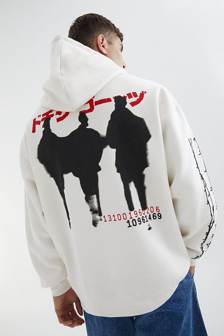 Худи, белая толстовка мужская, свитшот 2711253629 размер 42 Днепр - изображение 1