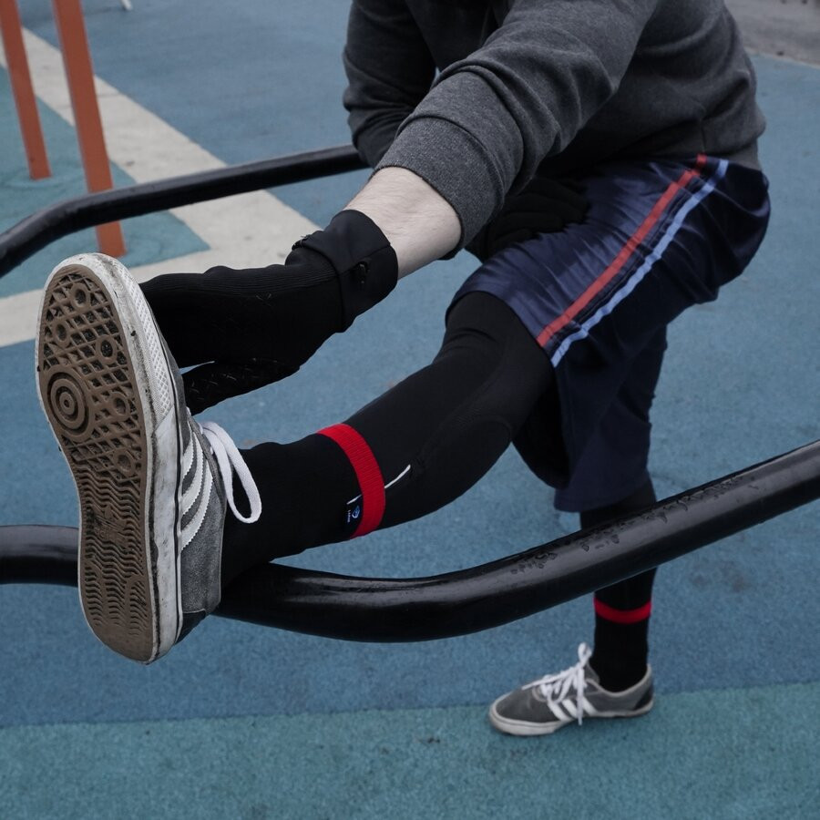 Носки водонепроницаемые Dexshell Running Lite, р-р XL, красные Ровно - изображение 4