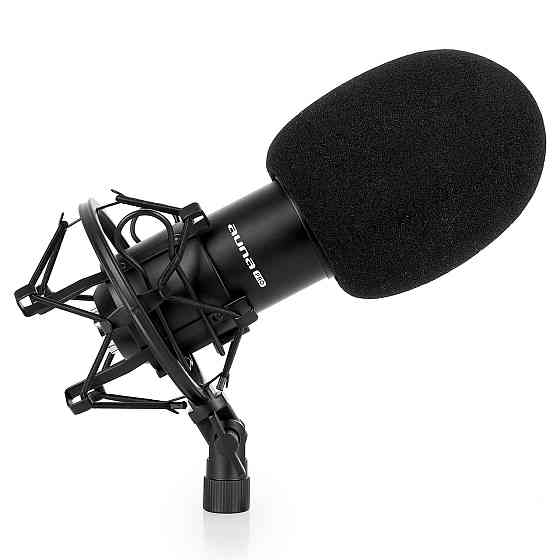 CM001B Студійний мікрофон, чорний, конденсаторний, для вокалу, інструменти XLR, чорний (Німеччина, читати Рівне