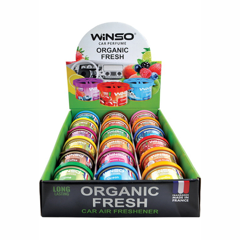 Ароматизатор Winso Organic Fresh MIX №1, 40г гелевый Львов - изображение 1