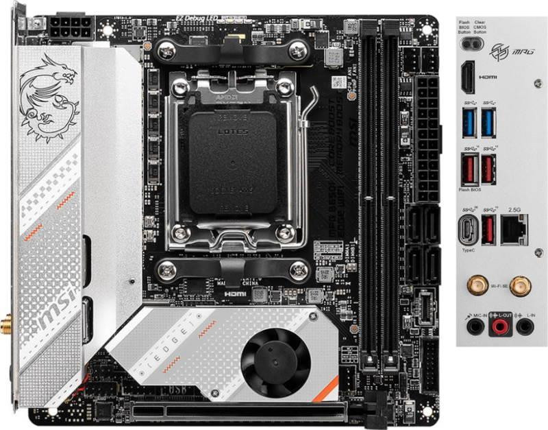 Материнська плата MSI MPG B650I Edge WiFi Socket AM5 ( MPG (ігрова) ) Харків - фото 2