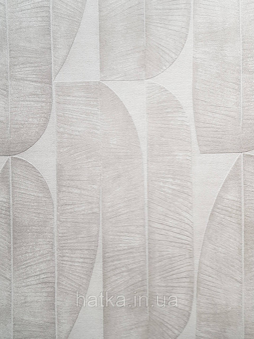 Шпалери вінілові на флізеліні AS creation Metropolitan stories By Time 0,53х10 модерн листя фігури смужки бежеві Київ - фото 1