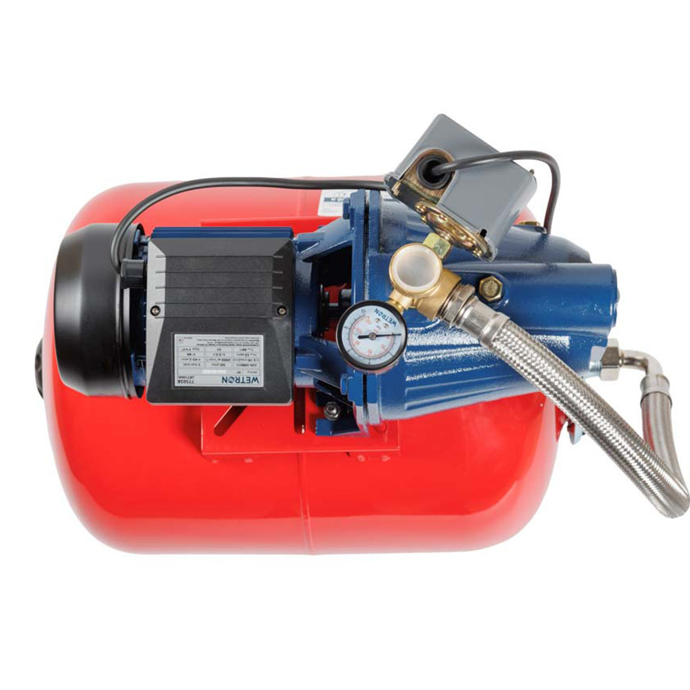 Станція 1.1 кВт Hmax 52м Qmax 70 л/хв (самовсмоктувальний насос) 50 л Україна Wetron Рівне - фото 2