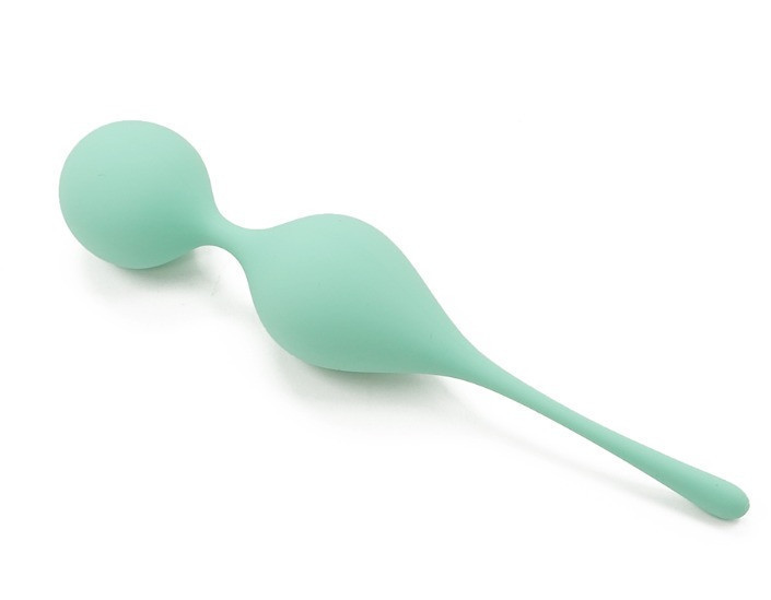 Вагінальні кульки Sweet Em на м'якому з'єднанні, бірюзові, 17 х 3.3 см Sex Aura Київ - фото 1