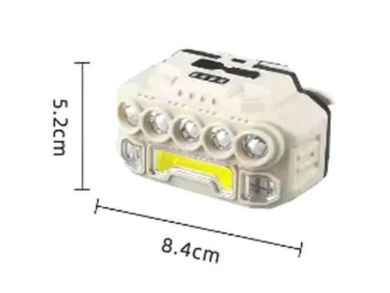 Ліхтар налобний Type-C 1x18650 Bailong HX-817 XPE + COB, USB - Type C,5 режимів роботи Київ