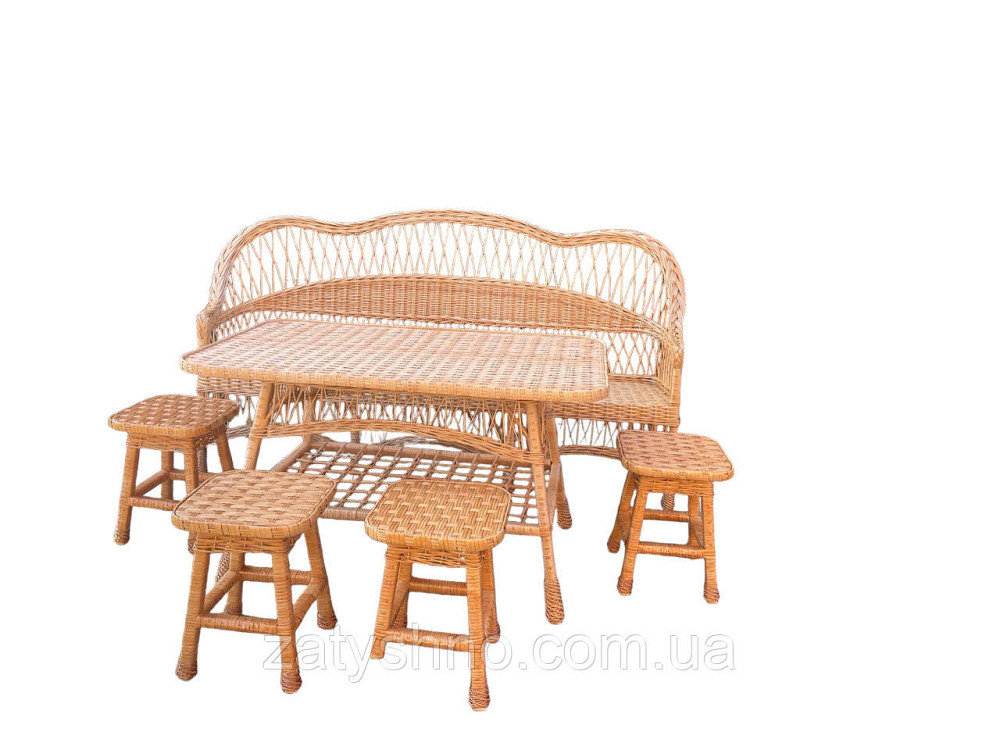 Мебель плетеная с большим диваном 2 метра Киев - изображение 2