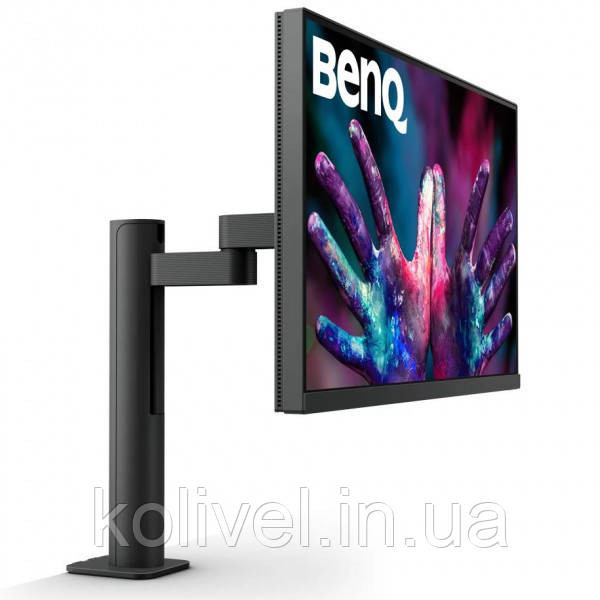 TFT 27" BenQ PD2705UA, IPS, 4K UHD, 99% sRGB, HDMI, DP, USB-C, USB-hub, HAS, колонки, темно-сірий Київ - фото 2