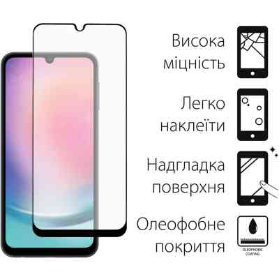 Стекло защитное Dengos Full Glue Samsung Galaxy A24 5G (TGFG-271) Винница