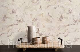Шпалери метрові вініл на флізеліні Rasch Clas під штукатурку під мармур бузковий рожевий беж золото Київ - фото 1