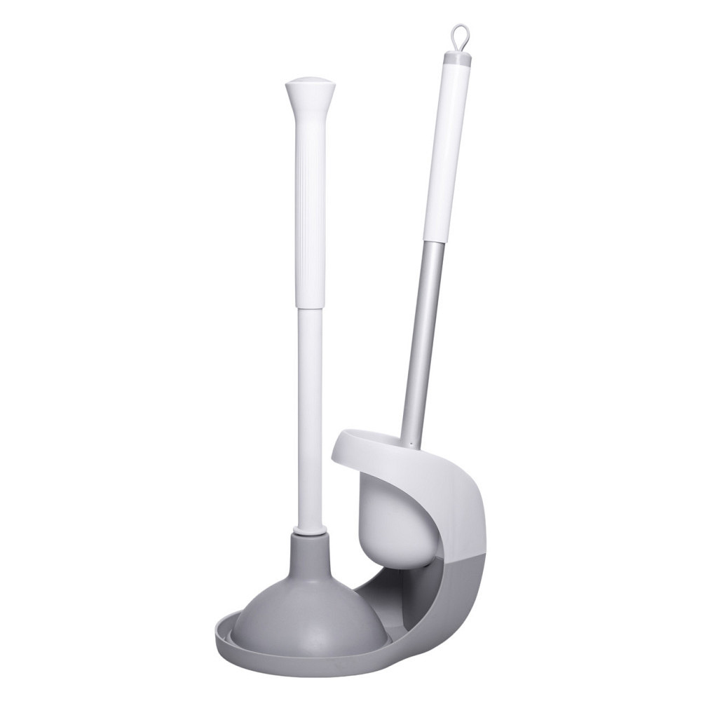 Household Набір для чищення унітазу: йоржик для чищення туалету з підставкою та вантузом 50 (см Киев - изображение 1