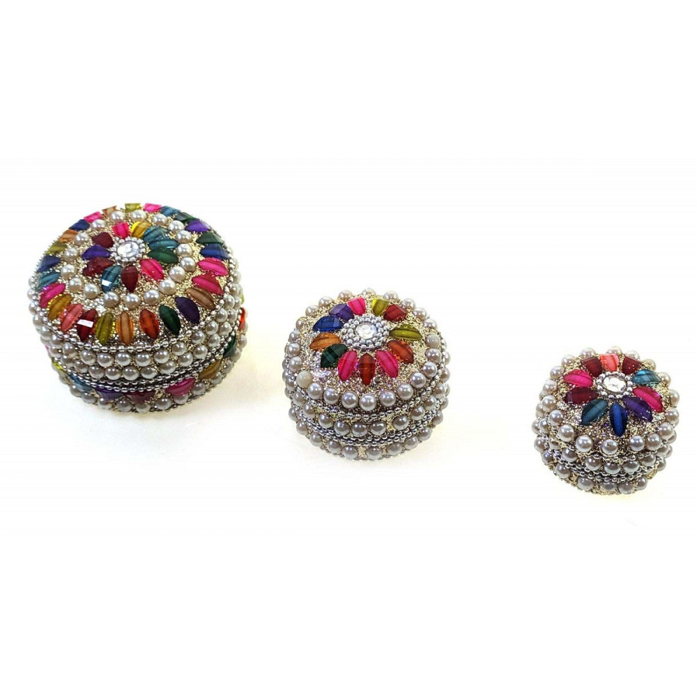 Скринька з металу з камінням 3 шт Київ - фото 1