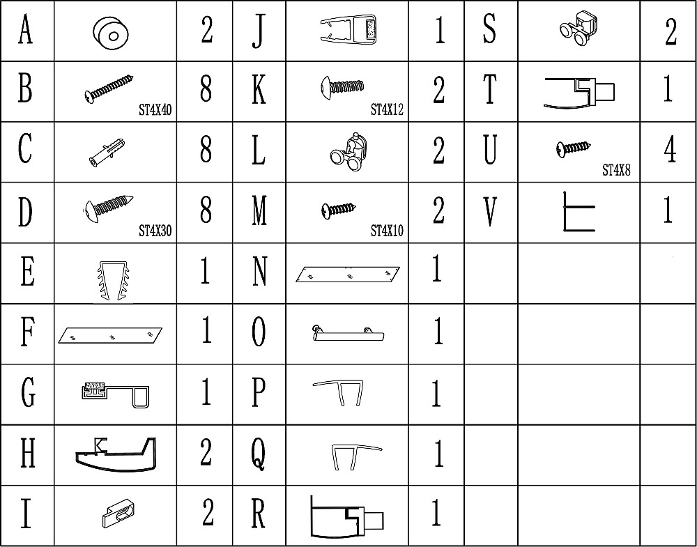 Душові двері TORMES 100FS BRAVO (2уп.) Київ - фото 7
