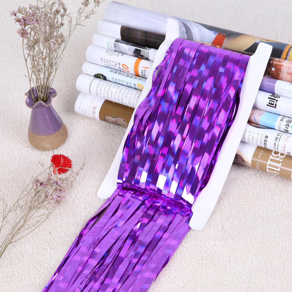 Дощик на фотозону з голограмою 1 м на 1 м фіолетовий Київ - фото 1