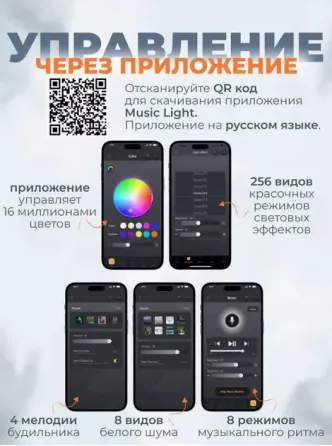 Беспроводная умная колонка ночник Улитка Conch Music Light 4 в 1 портативный RGB светильник с Bluetooth Коломия