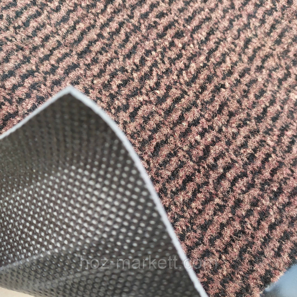 Коврик 120 х 80 см коричневый влаговпитывающий придверный грязезащитный на резиновой основе Харьков - изображение 9