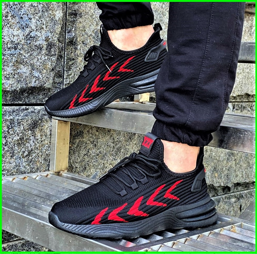 Кросівки Чоловічі Чорні Тканинні Boost Пінка (розміри: 43) - 202-1 Дніпро - фото 4