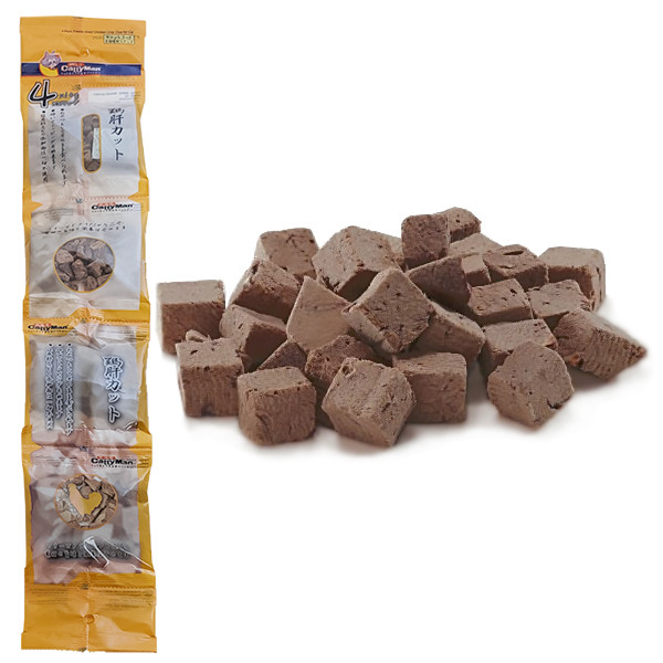 CattyMan Freeze Dried Chicken Liver Dice КЭТТИМЕН КУРИНАЯ ПЕЧЕНЬ сублимированное лакомство для котов Киев - изображение 1