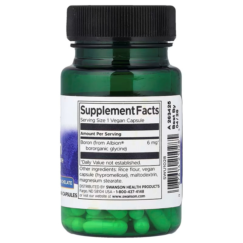 Albion Boron Bororganic Glycine 6 mg 60Caps Луцк - изображение 2