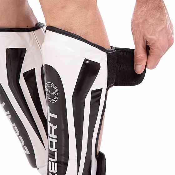 Защита голени и стопы для единоборств Zelart BO-8357 размер M-XL цвета в ассорт. Защита для боевых искусств Киев