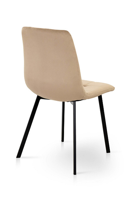 Стілець Ментос чорний/ велюр бежевий Київ - фото 5