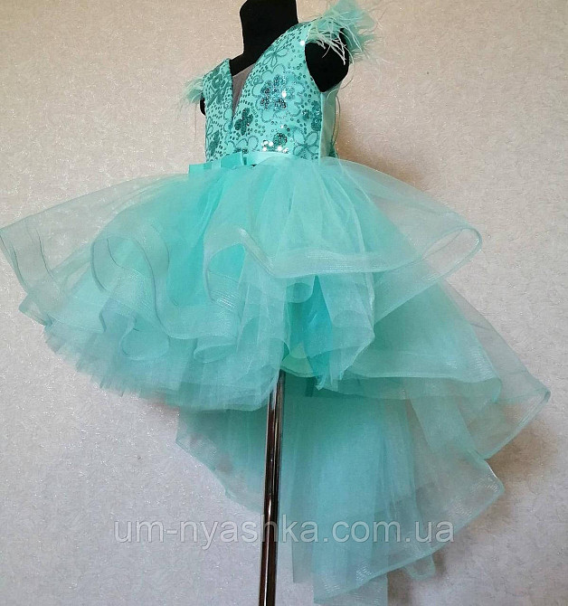 Детское нарядное платье удлиненное сзади Синее 116-134 Кривой Рог - изображение 6