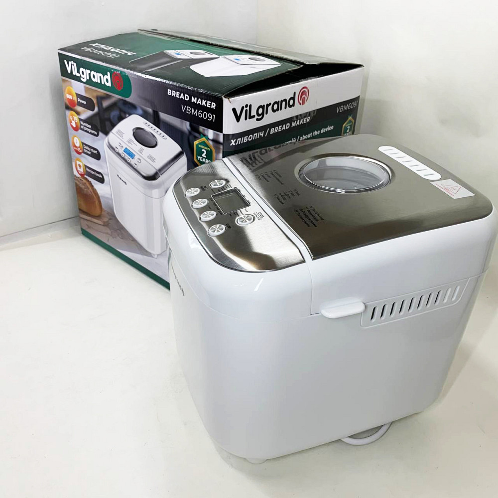 Печь для хлеба с программой выпечки ViLgrand, Хлебопечка с функцией поддержания тепла VJ-27 Львов - изображение 18