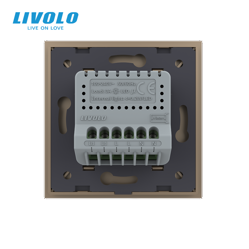 LIVOLO Прохідний світильник для сходів з датчиком руху, підсвітка підлоги LIVOLO золотий матове Коломия - фото 3