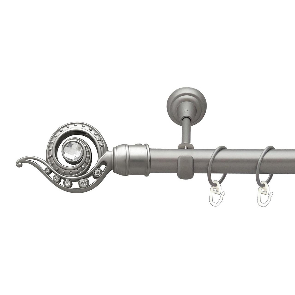 Карниз Orvit Око Дракона металевий однорядний відкритий гладка труба кільце металеве Сатин 25 мм 140 см (00-00027480) Львів - фото 1